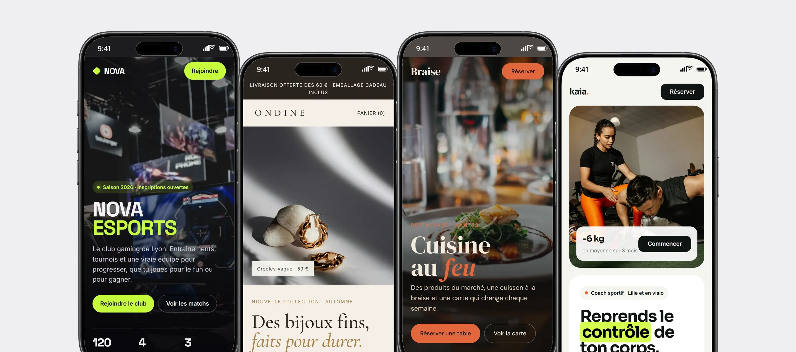 Exemples de sites veax sur téléphone